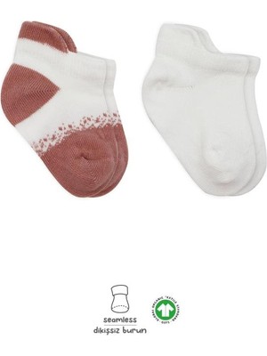 SHC4200 2'li Penye Sneakers Çorap 20105 Ekru Pudra