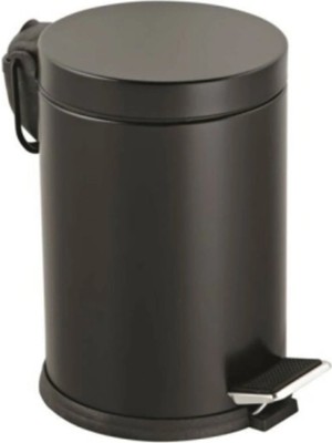 PremiumPort 3lt Siyah Metal Pedallı Çöp Kovası, Şık ve Kullanışlı Tasarım