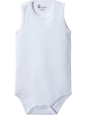 Die Grup Beyaz Askılı Body Zıbın 2-7 Yaş Çocuklar Için (1 Adet) Alttan Çıtçıtlı Özel Gereksinimli