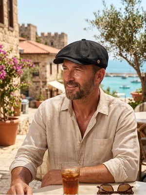 İldeşli Yazlık Ingiliz Model Kasket Erkek Peaky Blinders Yazlık Ince Şapka Cap