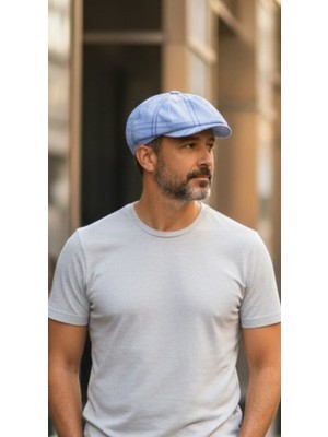 İldeşli Yazlık Ingiliz Model Kasket Erkek Peaky Blinders Yazlık Ince Şapka Cap