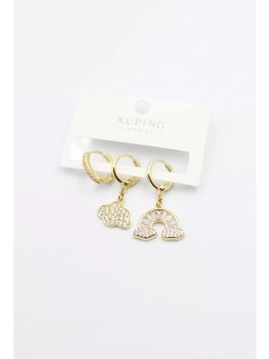 Die Grup 3'lü  Xuping Küpe - Altın