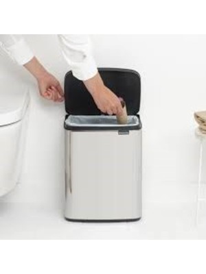 PremiumPort Şık Krom Çöp Kutusu 12L, Modern ve Dayanıklı Tasarım