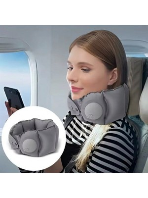 Sunup SN-29979 Şişirilebilir Taşınabilir Boyun Seyahat Yolcu Uyku Yastığı Şişme