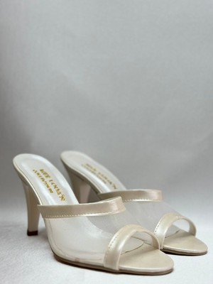 mee looa'n collection Şeffaf Topuklu File Terlik