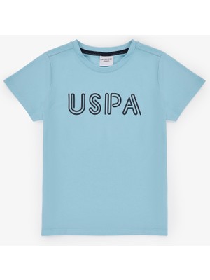 U.S. Polo Assn. Erkek Çocuk Aqua Bisiklet Yaka Basic Tişört 50325556-VR007