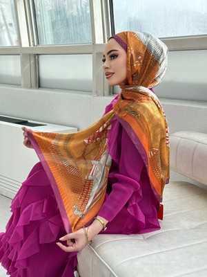 Buscarfs Desenli Ipek Şal