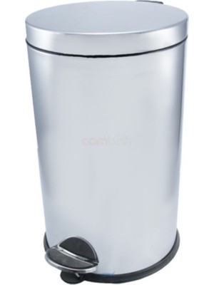 PremiumPort Paslanmaz Çöp Kovası, Pedallı, 5 Litre, Modern ve Şık Tasarım