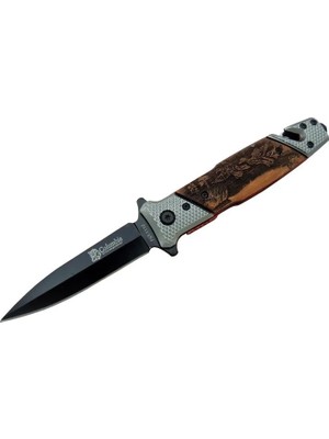 SHC4200 Fst 1112 Kurtarma Kamp Çakı 21 cm - Yarı Otomatik, Ip Kesmeli, Cam Perçinli