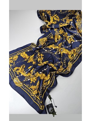 Buscarfs Lacivert Ipek Şal