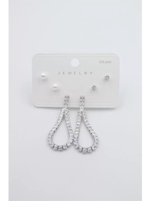 Die Grup Çoklu Set Küpe - Gümüş