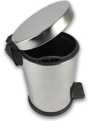 PremiumPort Paslanmaz Çelik Çöp Kovası 16 Lt, Şık ve Dayanıklı Tasarım