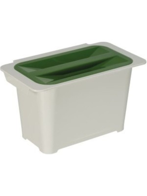 PremiumPort Çok Amaçlı 6l Plastik Çöp Kovası, Açık Gri Mutfak Temizliği Için Ideal