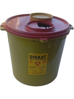 PremiumPort 5'li Tıbbi Atık Çöp Kutusu, Kesici ve Delici Güvenli Temizlik Seti