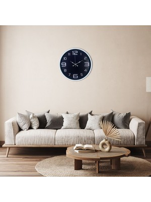 Zayka Beyaz Şık 36 cm Duvar Saati