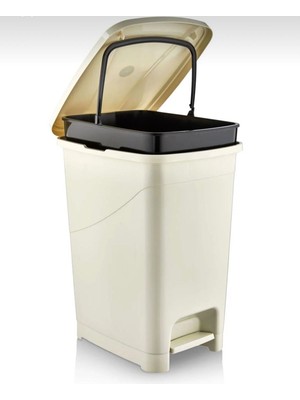 PremiumPort Şık ve Dayanıklı 40 Litre Iç Kovalı Pedal Çöp Kovası