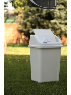 PremiumPort 50 Litre Kapaklı Çöp Kutusu, Banyo ve Mutfak Için Şık Tasarım