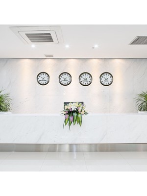 Zayka Antique Time Eskitme 4 Lü Metal 36 cm Dünya Duvar Saatleri