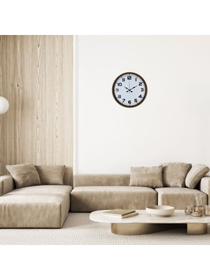 Zayka Kahverengi 36 cm Standart Duvar Saati