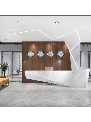 Zayka Krom Seri 36 cm Metal Dünya Saatleri (4 Lü Set)