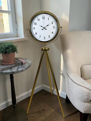 Zayka Royal Gold Tripod Ayaklı Dekoratif Saat
