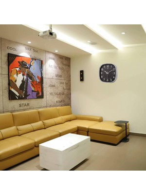 Zayka Krom 31 cm Dekoratif Lüks Duvar Saati