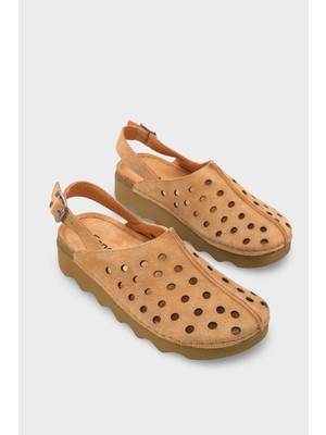 Capone Outfitters Meghan Hakiki Deri Soft Konfor Kadın Sandalet