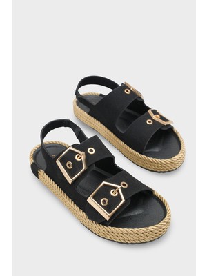 Capone Outfitters Faith Metal Tokalı Konfor Kadın Sandalet