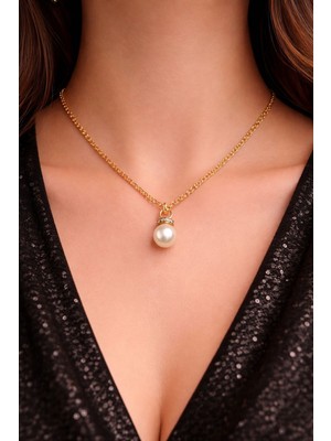 Lumea Mama Inci Detaylı Zarif Kolye🍀