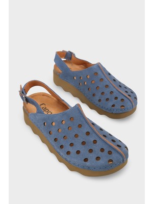 Capone Outfitters Meghan Hakiki Deri Soft Konfor Kadın Sandalet