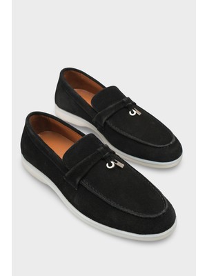 Capone Outfitters Hakiki Deri Süet Erkek Loafer Ayakkabı