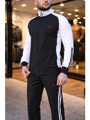 Zeyra Light Yeni Sezon Dik Yaka Fermuarlı Comfort Fit Erkek Eşofman Takımı