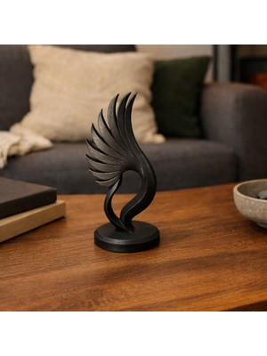 Modela Soyut Kanat Dekor Objesi | Modern Minimal Heykel | Masaüstü & Salon Dekoru (Pla+ 3D Baskı)