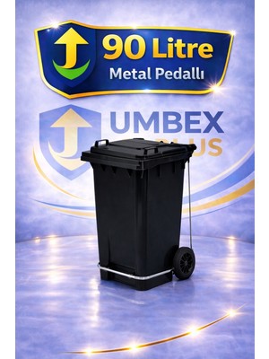 PremiumPort 90 Litre Tıbbi Atık Plastik Çöp Konteyneri, Dayanıklı ve Güvenli Kullanım