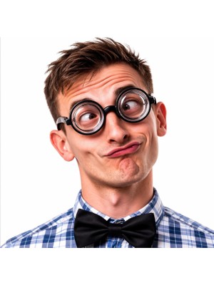 İsmiyle Al Komik Şişe Altlığı Gözlük - Absürt Şişe Dibi Tabanlı Komik Gözlük