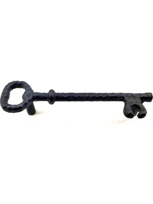 LTG Nova Antika Tarz Dekoratif Pirinç Anahtar Şeklinde Kapı Çekme Kolu, Mobilya, Sandık, Kutu Kulbu - 128MM,