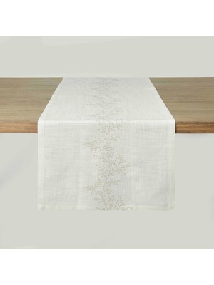 Linens Magnolia 45X170 cm Runner Naturel Gold