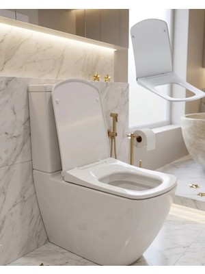 Vintessy Yavaş Kapanan Klozet Kapağı Universal Uyum Kolay Temizlik