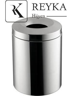 PremiumPort Alev Korumalı 7 Lt Paslanmaz Çelik Çöp Kutusu, Şık ve Dayanıklı Tasarım