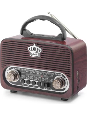 LTG Nova Bluetooth Nostaljik Hoparlör Fm x 9.6 x 13.8 cm NS8092BT