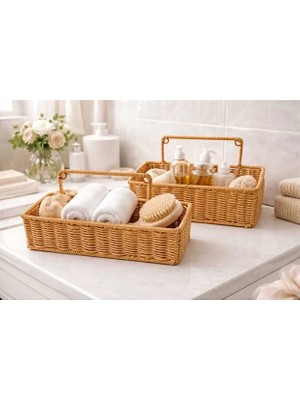 Barotti Hasır Sepet/düzenleyici/banyo Düzenleyici