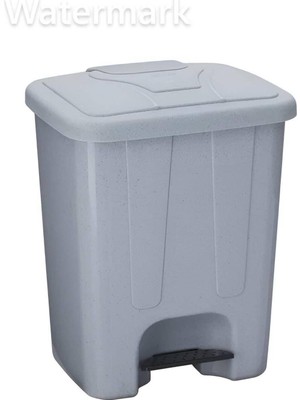 PremiumPort Renkli Köşeli Pedallı Plastik Çöp Kovası, 40 Lt, Pratik ve Şık Tasarım