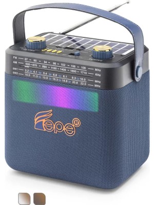 LTG Nova Bluetooth Fm Radyo USB Tf Aux Solar Şarjli Rgb Çok Renkli Kamp Hoparlör FP393S