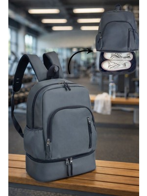 Özbience Su Geçirmez Spor Sırt Çantası, Ayakkabı, Tablet ve Telefon Bölmeli