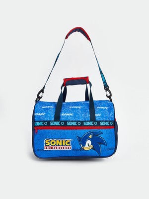 Özbience Çocuk Erkek Spor Çantası, Özel Tasarım, Sonic Baskılı, 39X25X18 cm