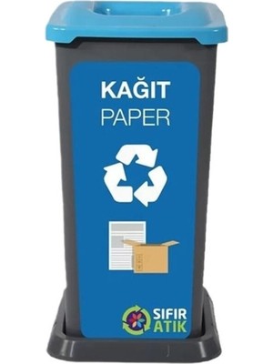PremiumPort Şık ve Fonksiyonel 70 Lt 4'lü Sıfır Atık Geri Dönüşüm Çöp Kovası Seti