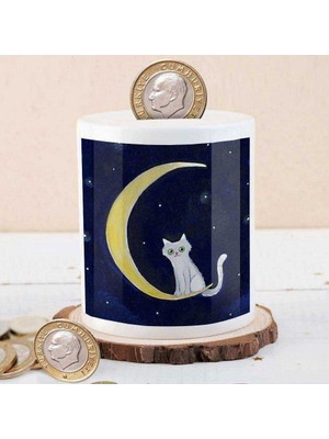 Asilmeydan Ay Üstünede Kedicik Para Birikim KUMBARASI-2147615694 2694