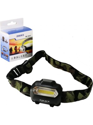 Kesgin Market® Police PC-1917 Cob 3xaaa Pilli LED Kafa Feneri Teknokesgin