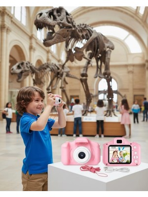 TeknoKesgin Kesgin Market® Hd Video Kayıt Özellikli Mini Dijital Kamera Fotoğraf Çekimli USB Şarjlı Tekn