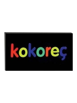 Kesgin Market® Işıklı Tak Çalıştır Hazır Tabela Kokoreç Teknokesgin